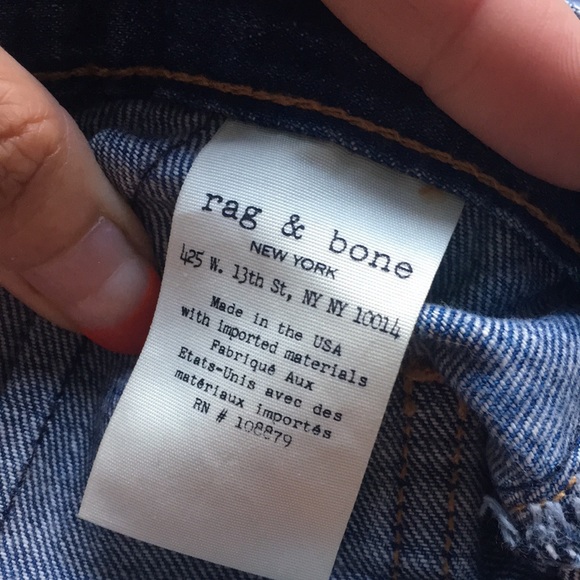 Rag and bone denim high waist skirt - Picture 3 of 6